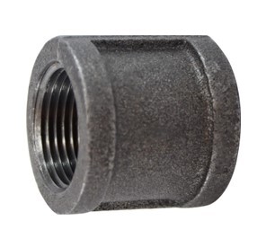 BMICOUPLER3/8 3/8" BANDED PIPE COUPLER BLACK MALLEABLE IRON PIPE FITTING